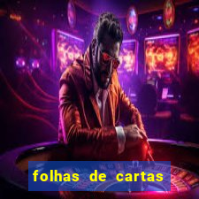 folhas de cartas para imprimir